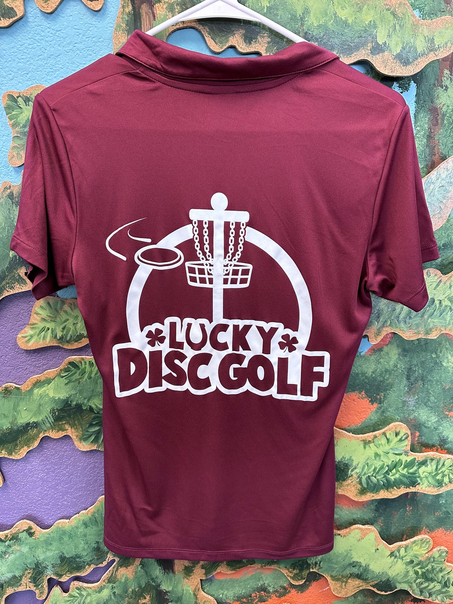 Womens Lucky Disc Golf Brand Dri Fit Polo Shirt - Available in 7 colors